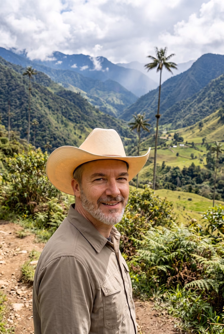 Oliver Häberlin im Valle de Cocora